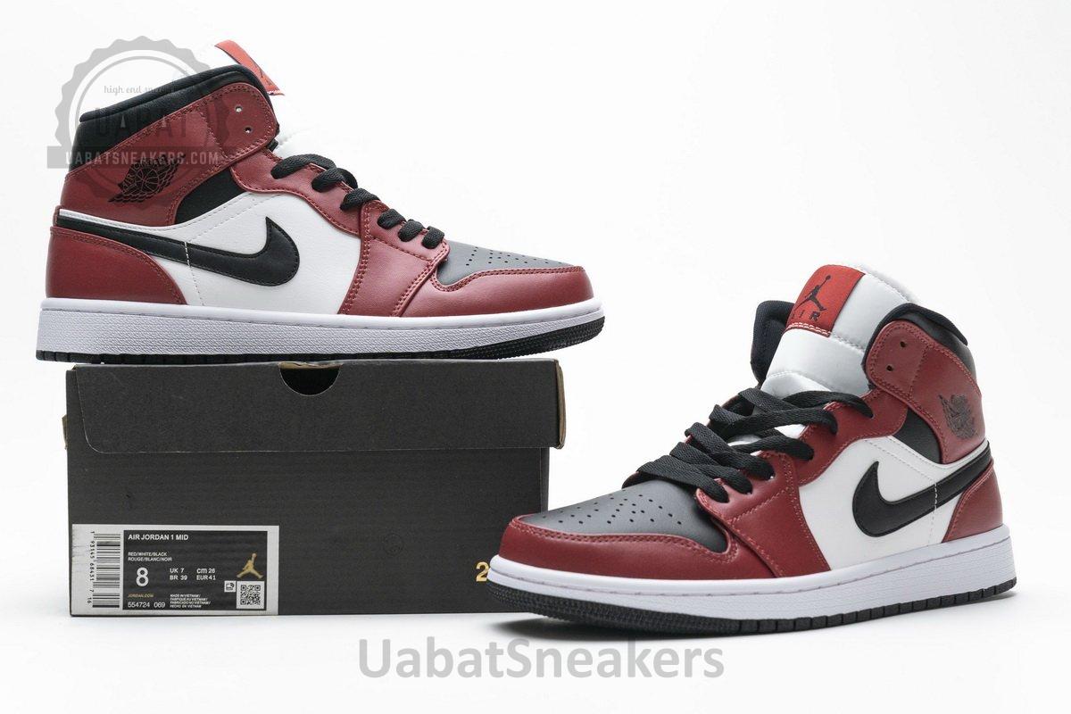 554725-069 Air Jordan 1 Mid Gym Red - Image 3