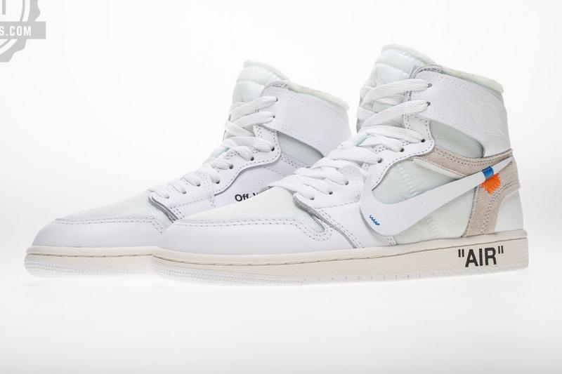 OFF WHITE X Air Jordan 1 AQ0818-100 White - Image 7