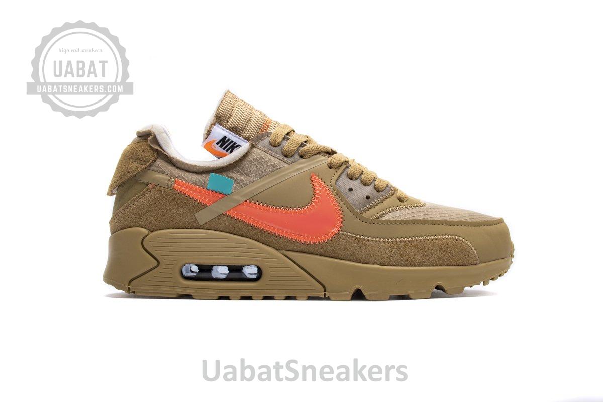 AA7293-200 Off-White x Nike Air Max 90 “Desert Ore” - Image 3