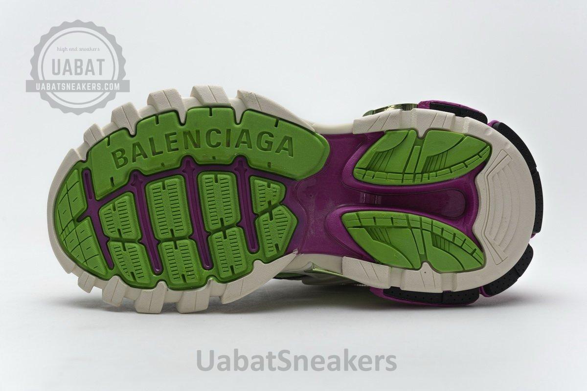 568615 W2GN3 9199 Blenciaga Track 2 Sneaker White Green Pink - Image 9