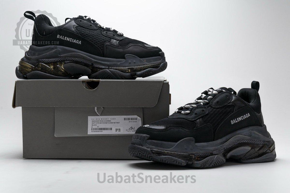 541624 W09O1 1000 Balenciaga Triple S Black - Image 3