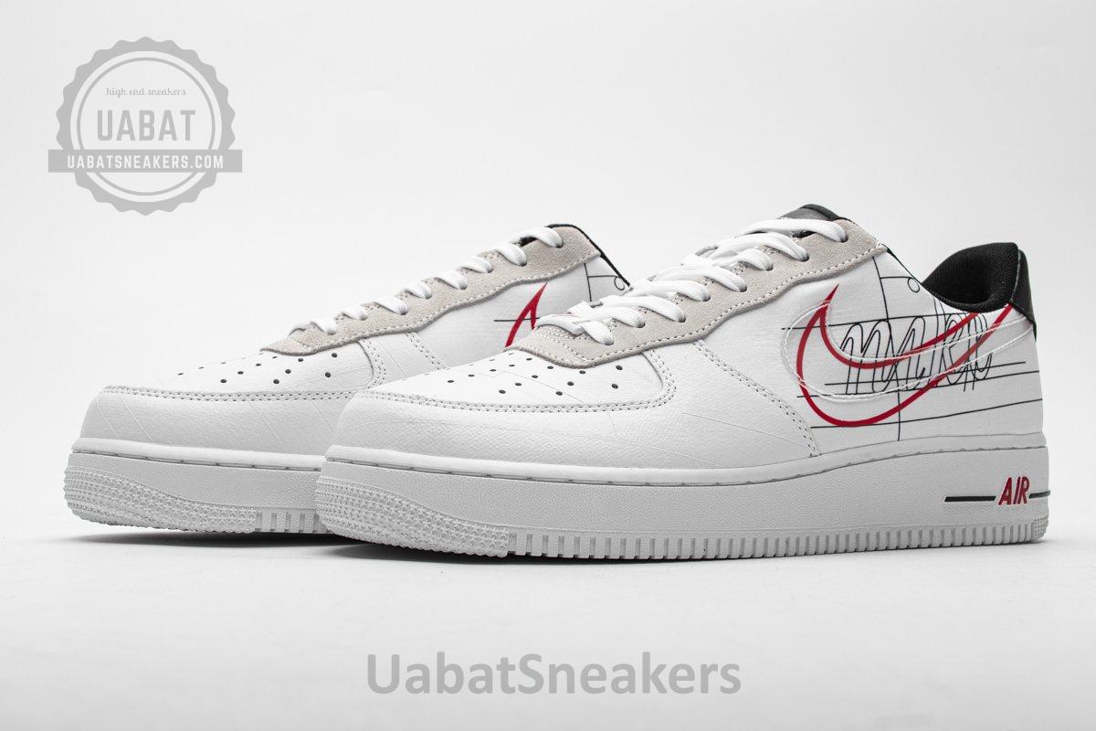 CK9257-100 Nike Air Force 1 '07 LV8 White Black Pure Platinum - Image 3