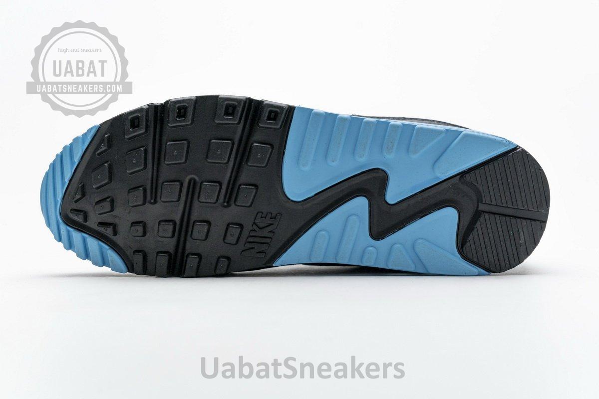 CJ7197-002 Undefeated x Nike Air Max 90 Black Blue Fury - Image 9