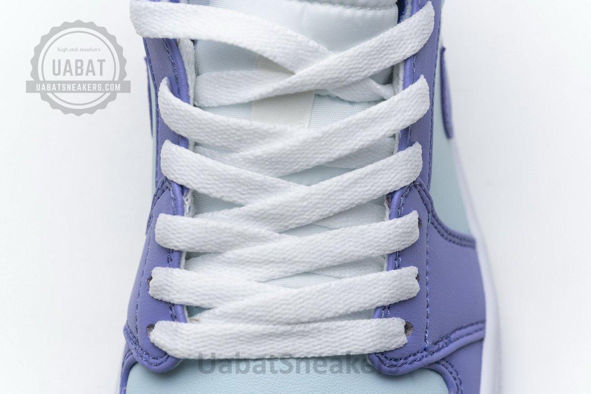 554725-500 Air Jordan 1 Mid Purple Aqua Blue - Image 8