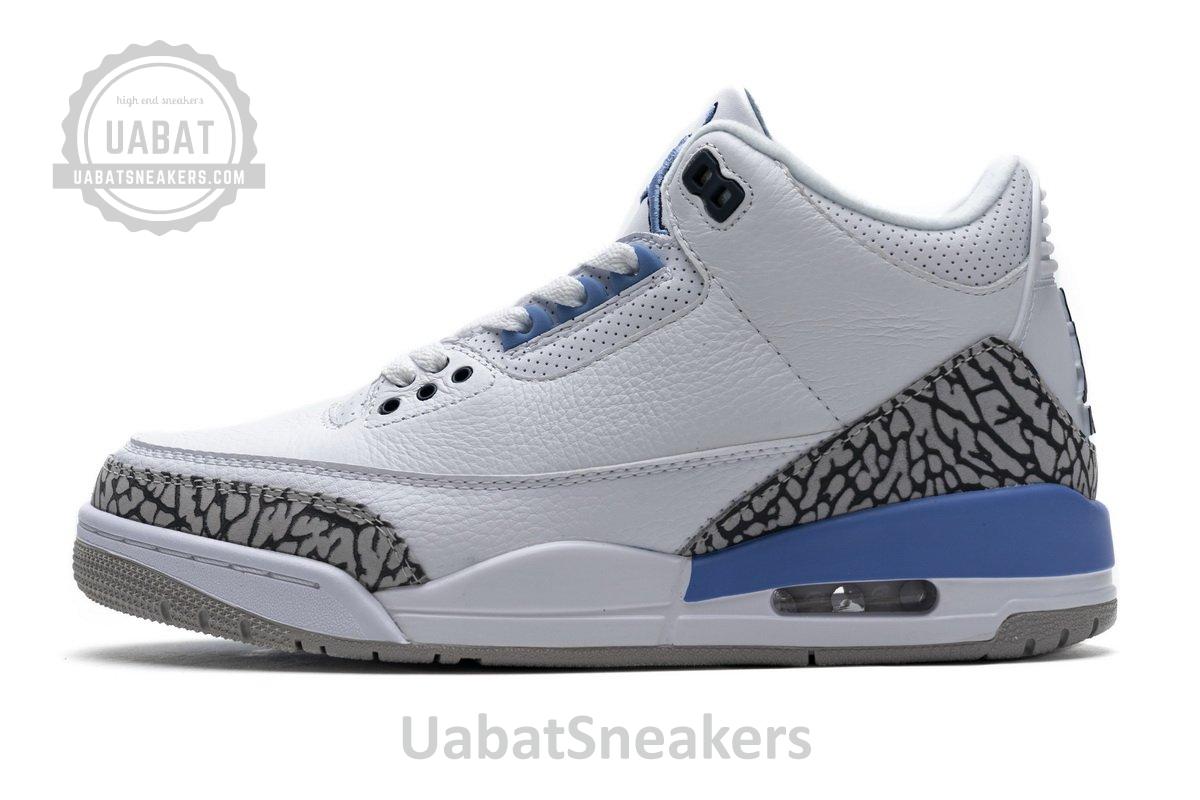 CT8532-104 Air Jordan 3 'UNC'