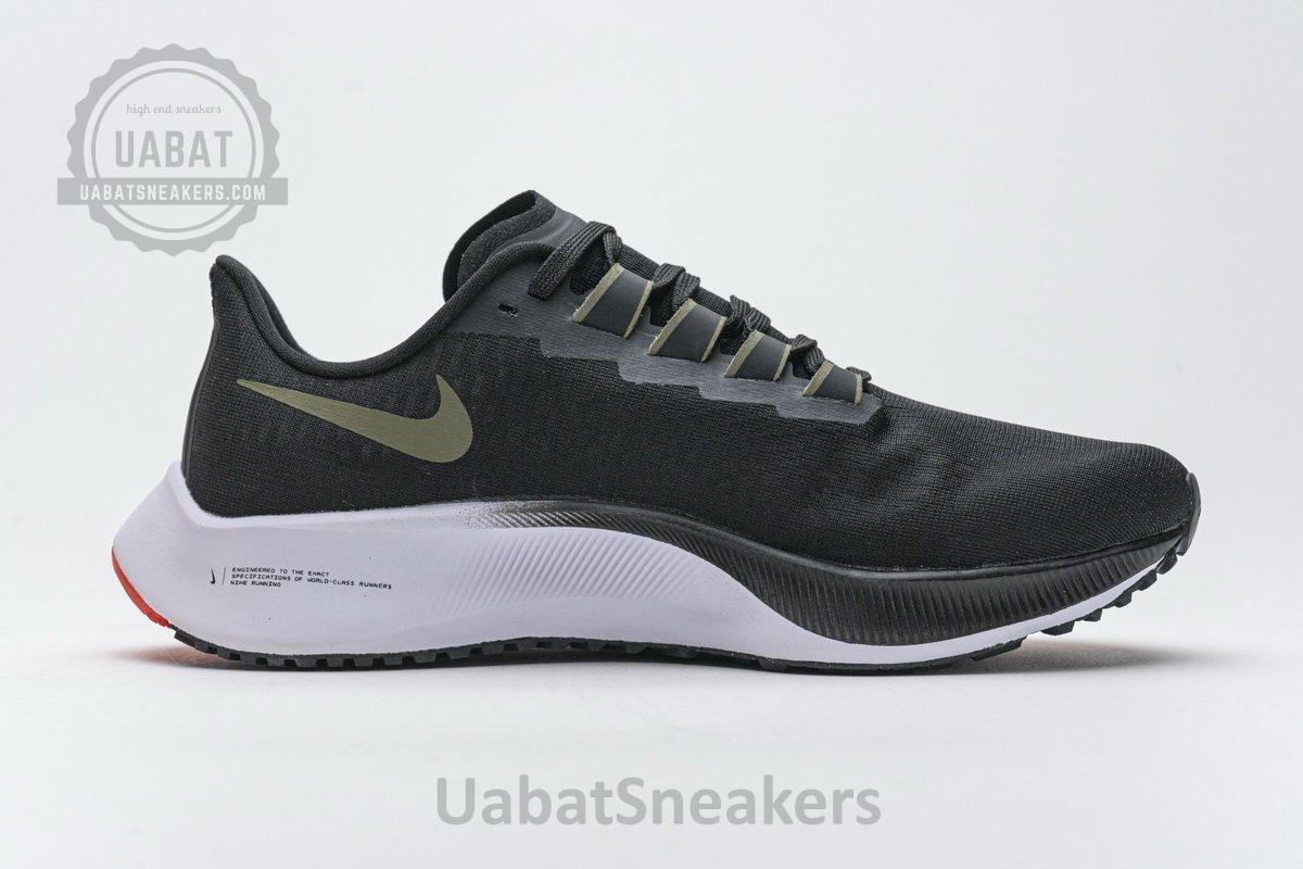 BQ9646-004 Nike Air Zoom Pegasus 37 Black Medium Olive Aqua - Image 10