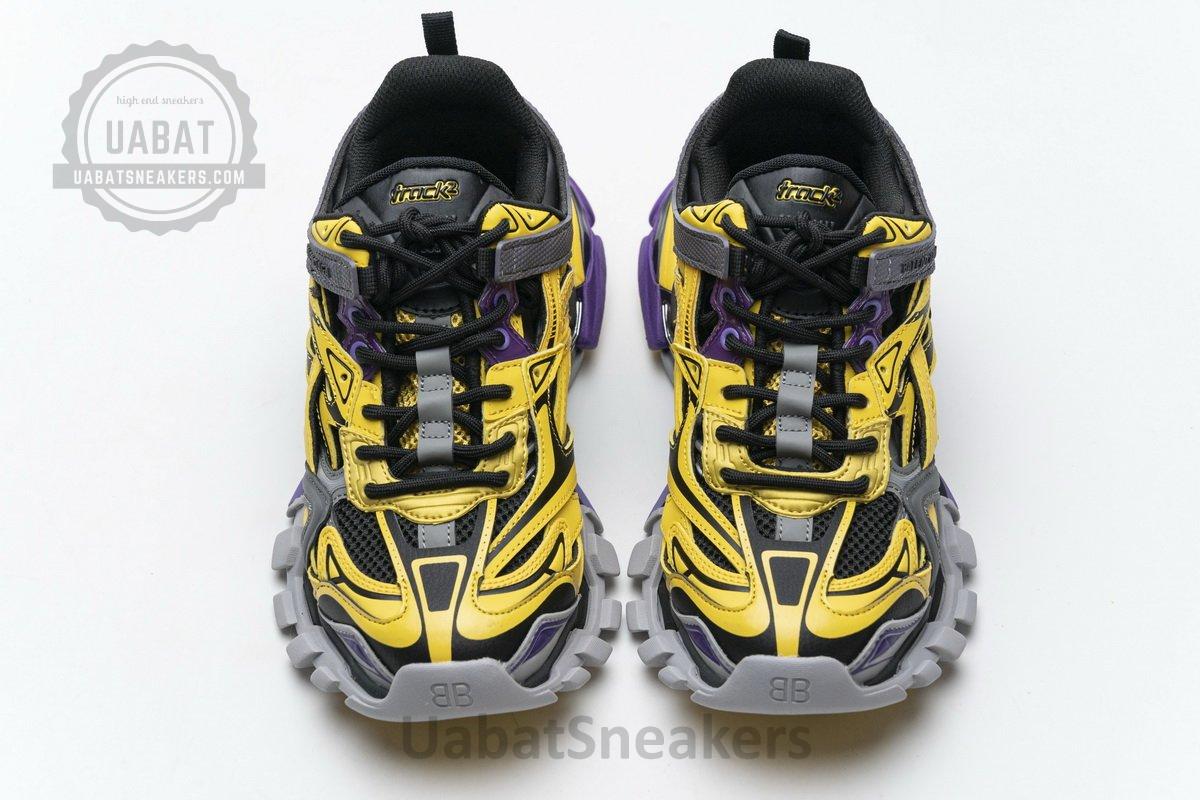 570391 W2GN1 2027 Blenciaga Track 2 Sneaker Yellow Black - Image 4