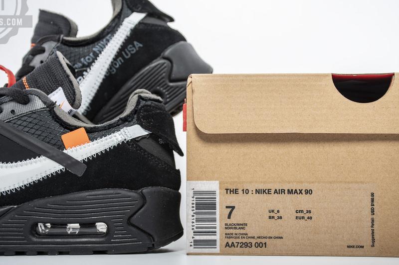 Off-White x Nike Air Max 90 “All Black” AA7293-001 - Image 7