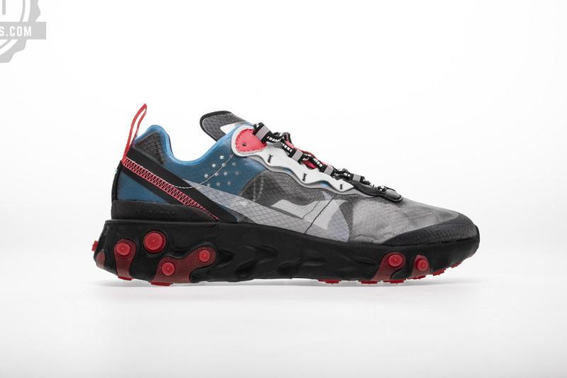 Nike React Element 87 “Blue Chill Solar Red”AQ1090-006 - Image 5