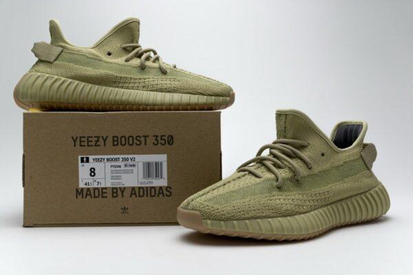 FY5346 adidas Yeezy Boost 350 V2"Sulfur" Basf Boost - Image 2