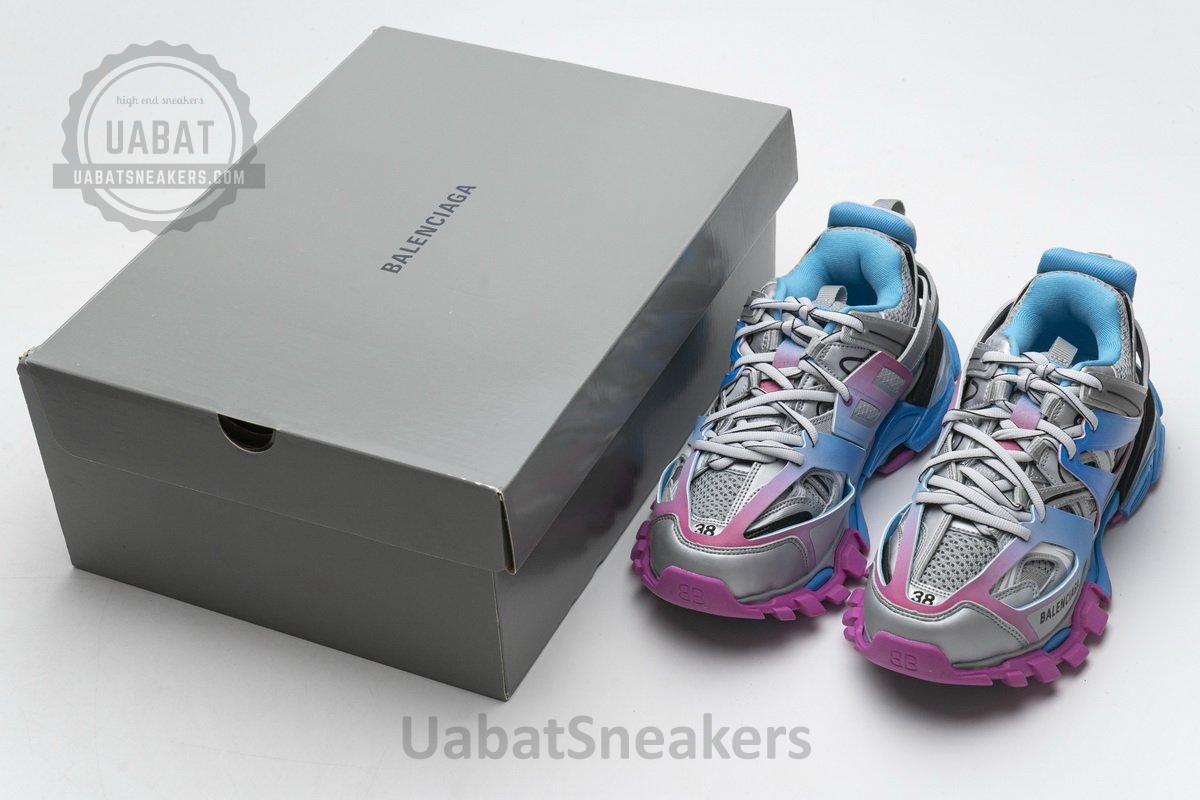 542436 W1GC1 4051 Balenciaga Tess S.Blue Pink Silver - Image 3