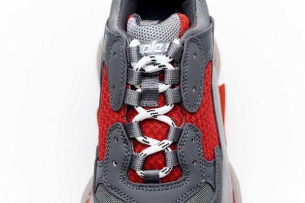 544351 W09O1 2262 Balenciaga Triple S Grey Red - Image 11