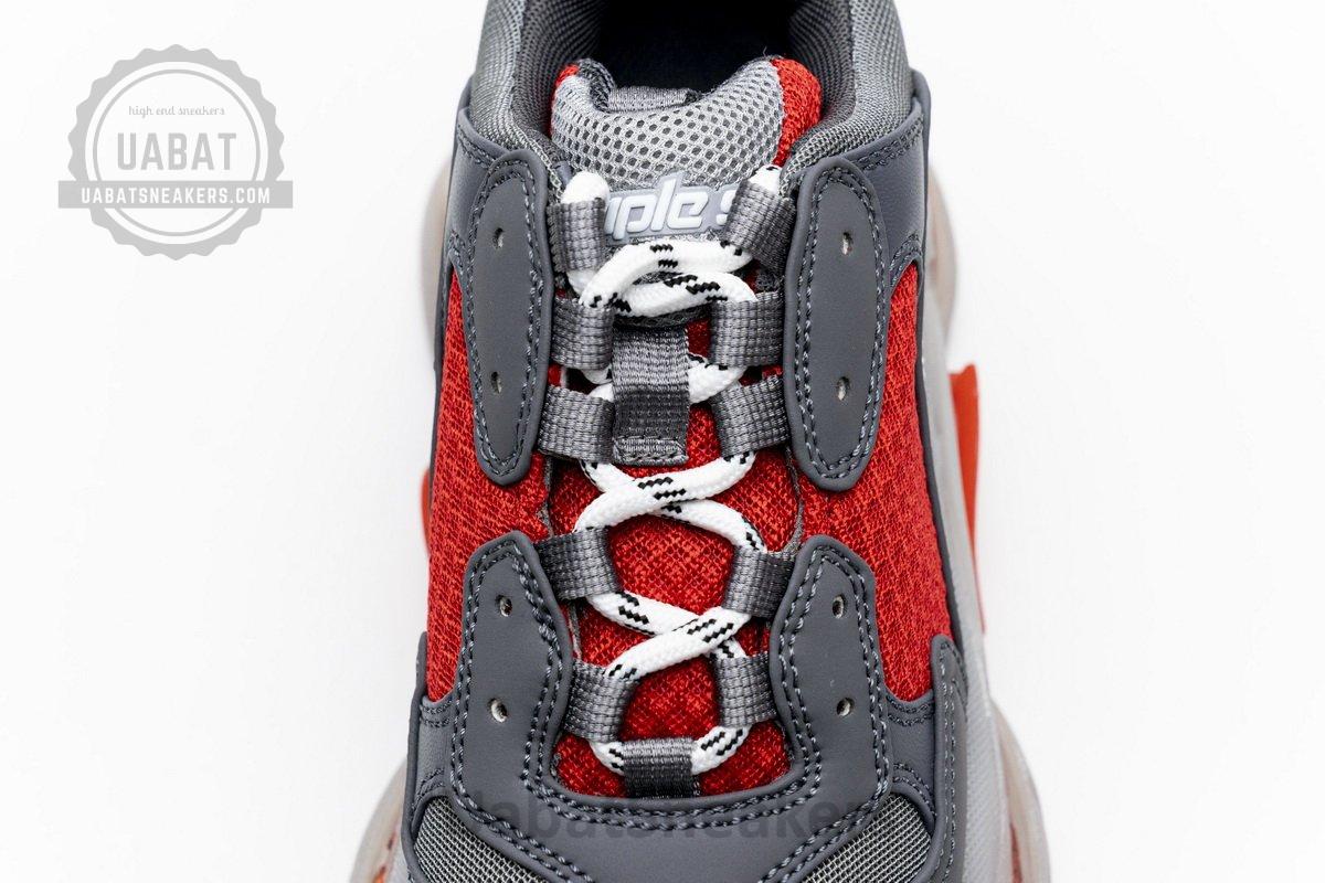544351 W09O1 2262 Balenciaga Triple S Grey Red - Image 11