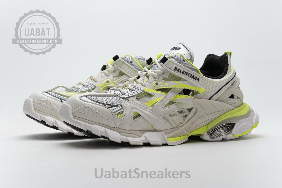 568515 W2ON3 9073 Blenciaga Track 2 Sneaker White Fluo Yellow - Image 6