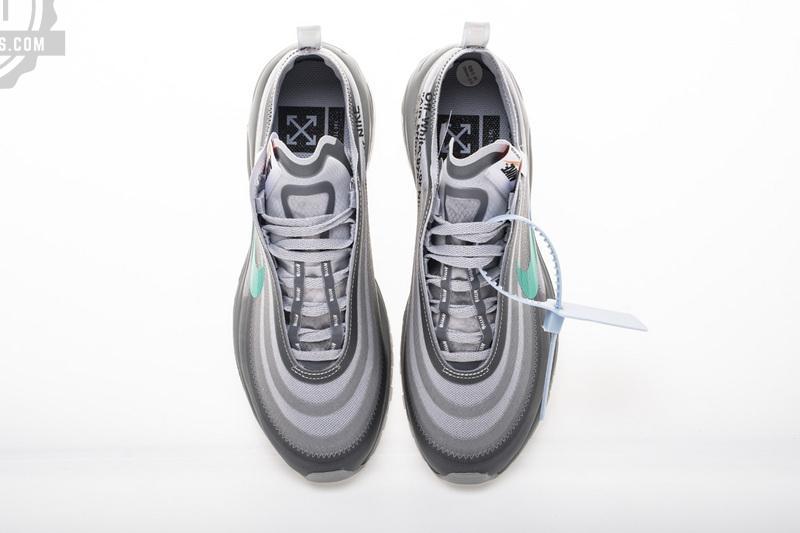 OFF WHITE X Nike Air Max 97 “Wolf Grey Menta” AJ4585-012 - Image 4