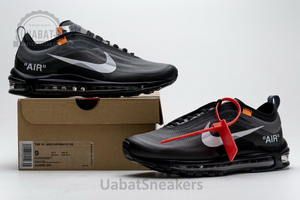 AJ4585-001 Off-White x Nike Air Max 97 All Black - Image 2