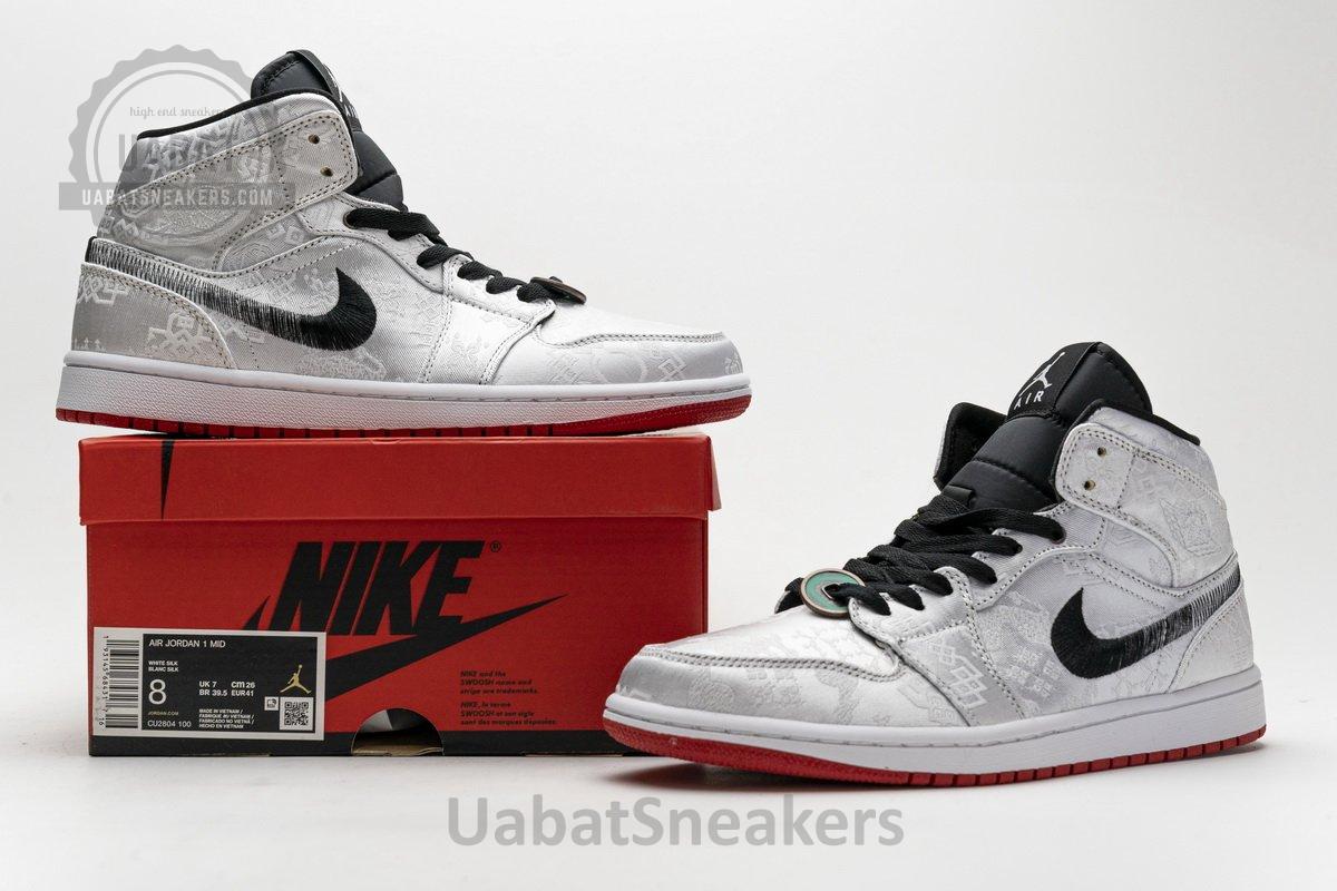 CU2804-100 Edison Chen x Air Jordan 1 Mid Fearless - Image 4