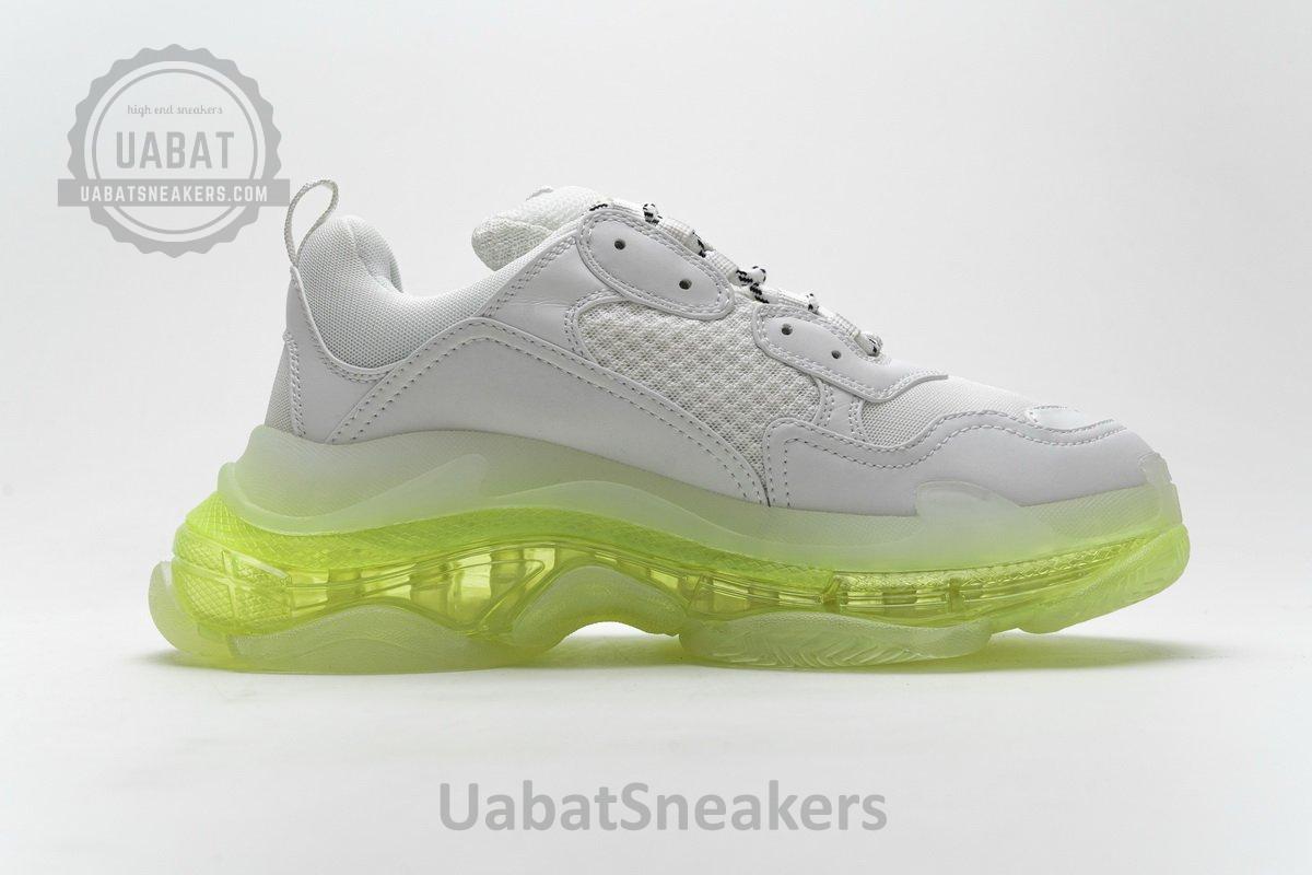 544351 W09E1 1331 Balenciaga Triple S White Green - Image 2