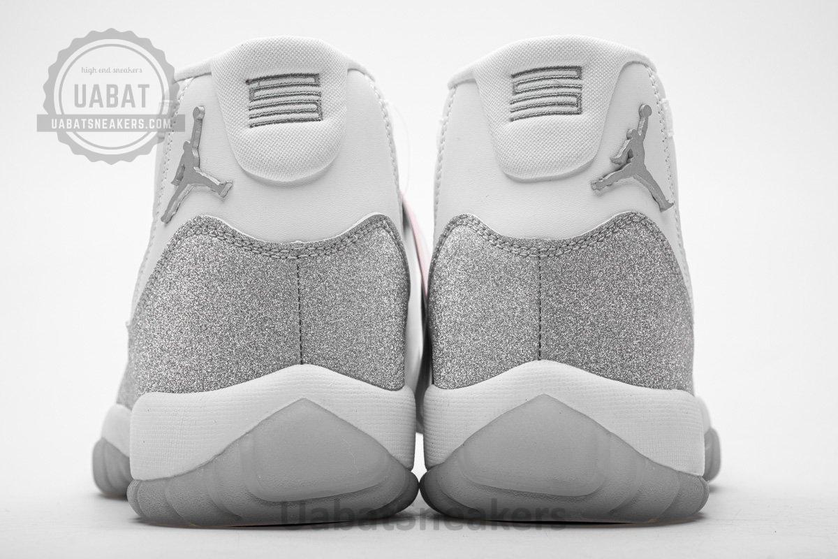 AR0715-100 WMNS Air Jordan 11 Retro White Metallic Silver - Image 5