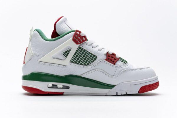 AQ3816-063 Air Jordan 4 Retro White Green Red - Image 9
