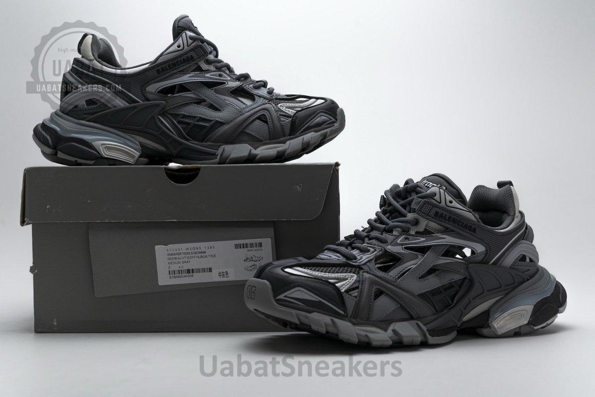 570391 W2GN3 1285 Blenciaga Track 2 Sneaker Medium Grey - Image 2