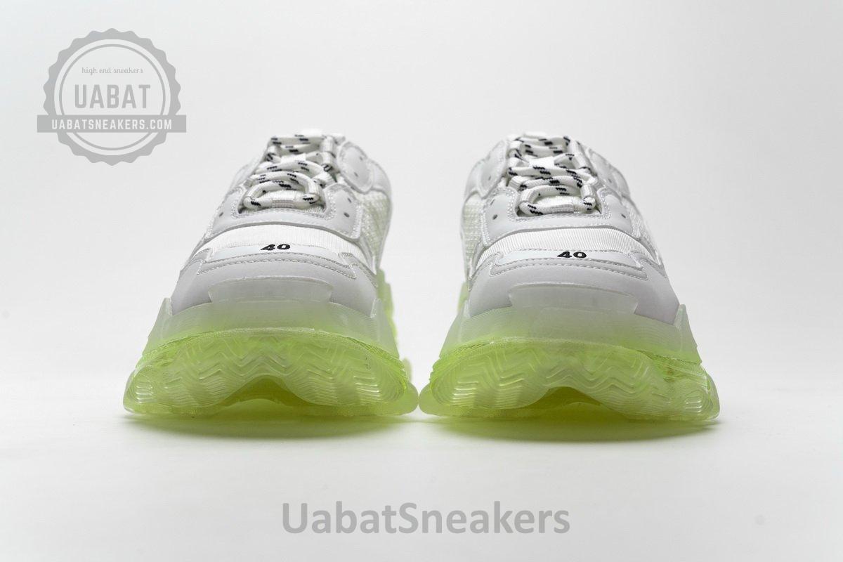 544351 W09E1 1331 Balenciaga Triple S White Green - Image 6