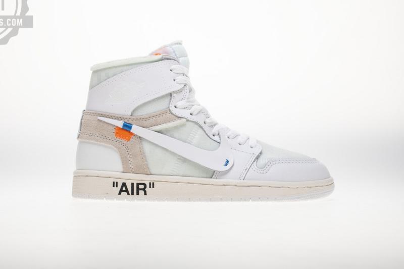 OFF WHITE X Air Jordan 1 AQ0818-100 White - Image 8