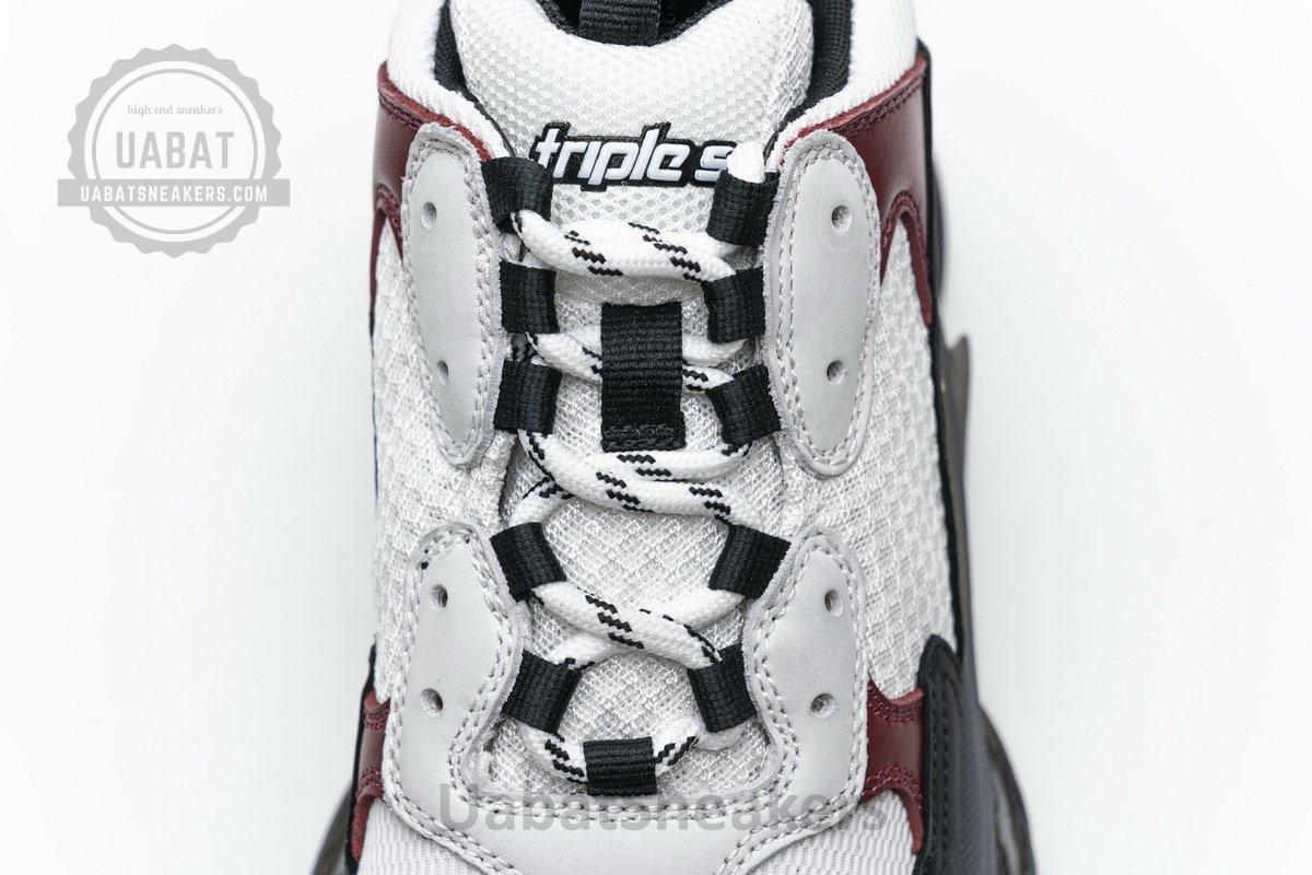 541624 W09O1 2268 Balenciaga Triple S Black Brown Red - Image 8