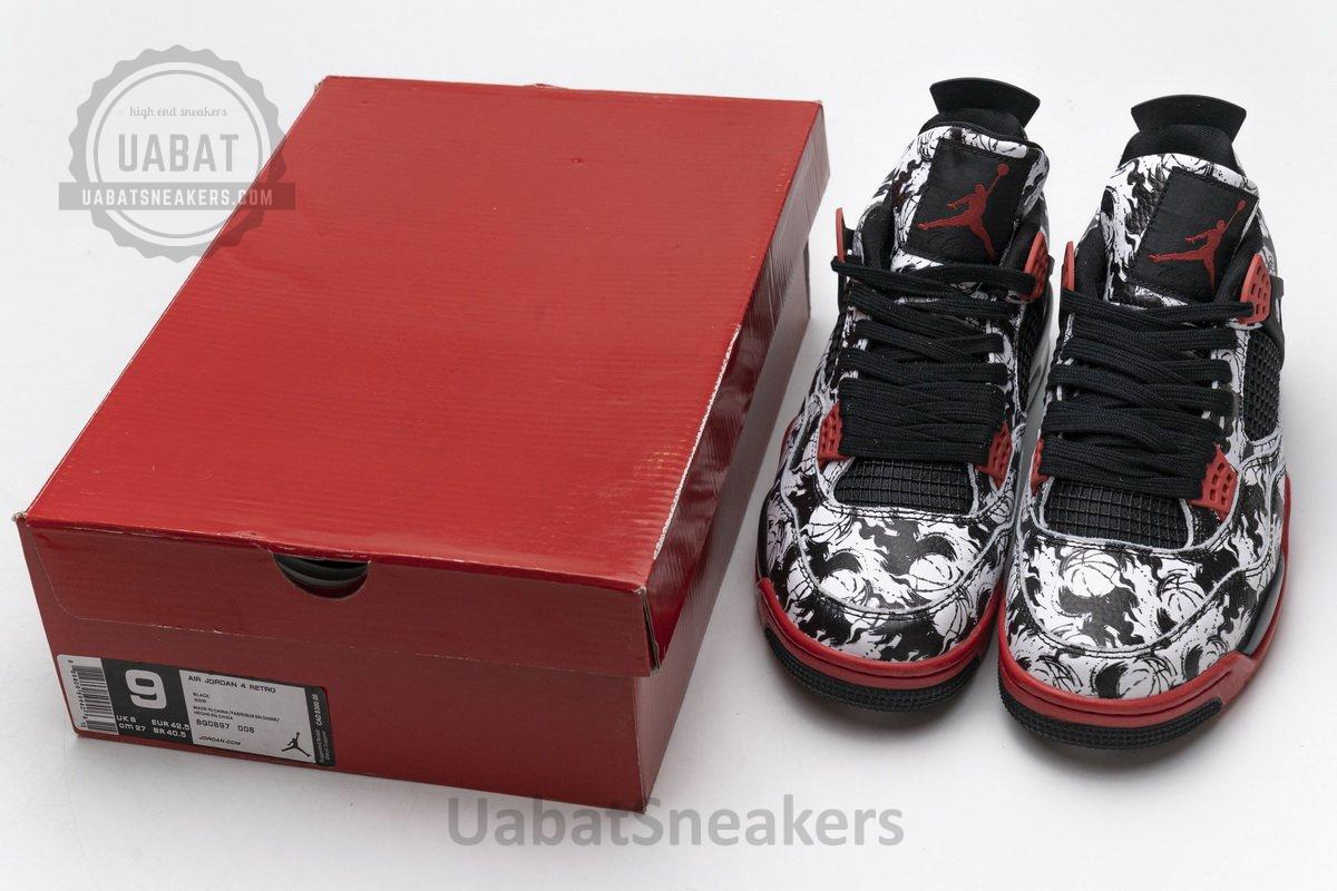 BQ0897-006 Air Jordan 4 Retro Singles Day Tattoo - Image 3