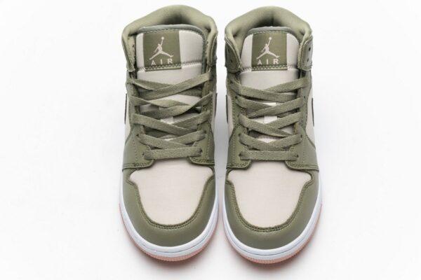 555112-225 Air Jordan 1 Mid GS Trooper Bleached Coral - Image 4