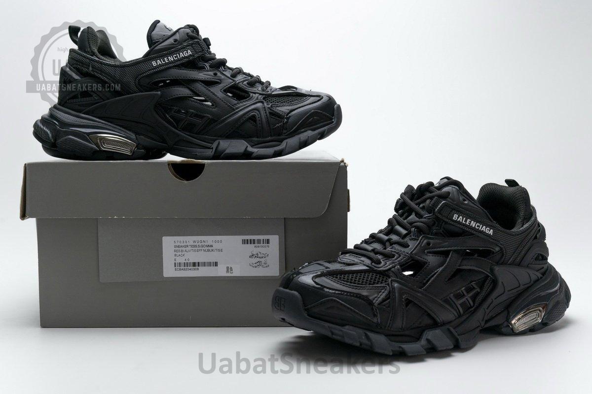 570391 W2GN1 1000 Blenciaga Track 2 Sneaker Black - Image 2