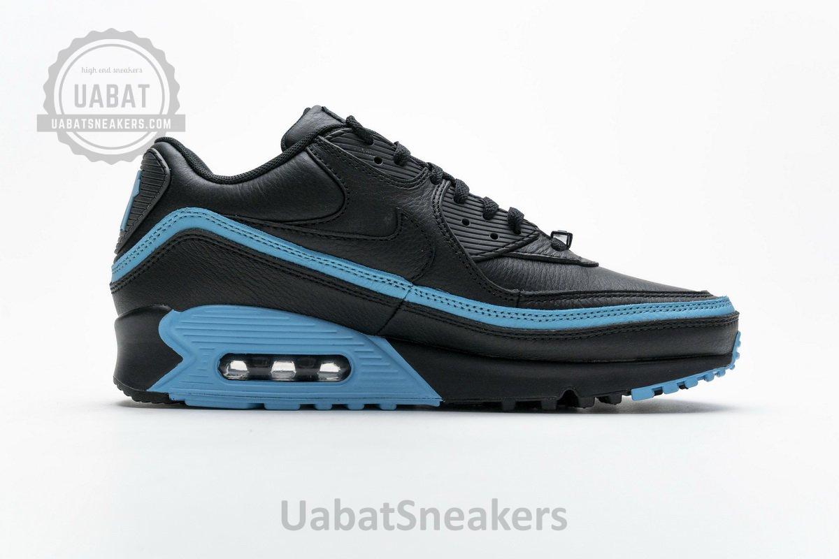 CJ7197-002 Undefeated x Nike Air Max 90 Black Blue Fury - Image 8