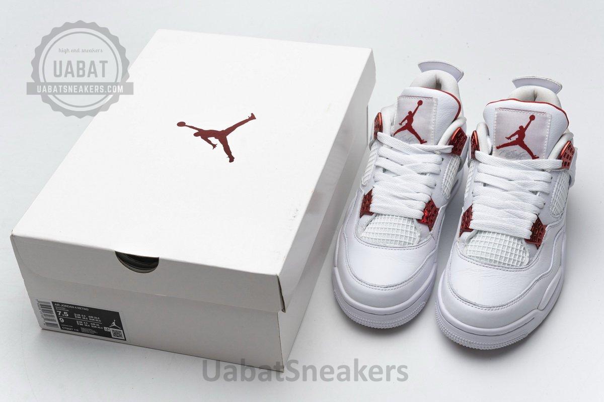 CT8527-112 Air Jordan 4 Retro “Metallic Red” - Image 3