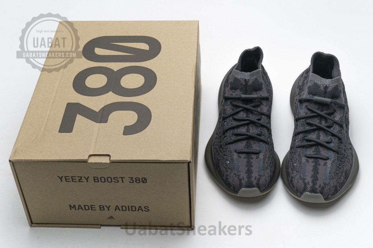 FZ1270 adidas Yeezy Boost 380 Black Purple Real Boost - Image 3