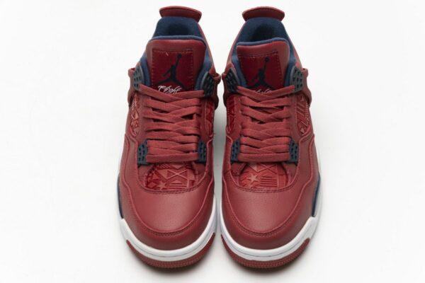 CI1184-617 Air Jordan 4 Retro FIBA Gym Red - Image 4