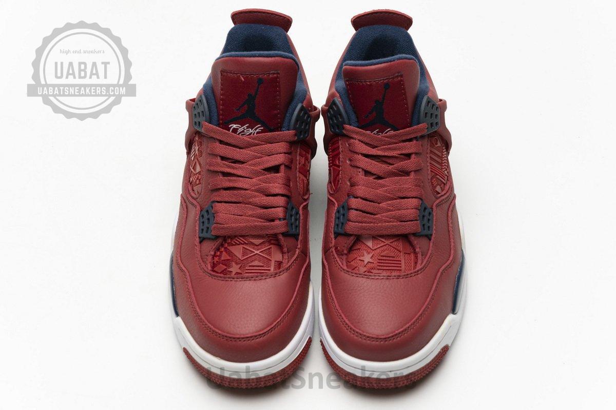 CI1184-617 Air Jordan 4 Retro FIBA Gym Red - Image 4