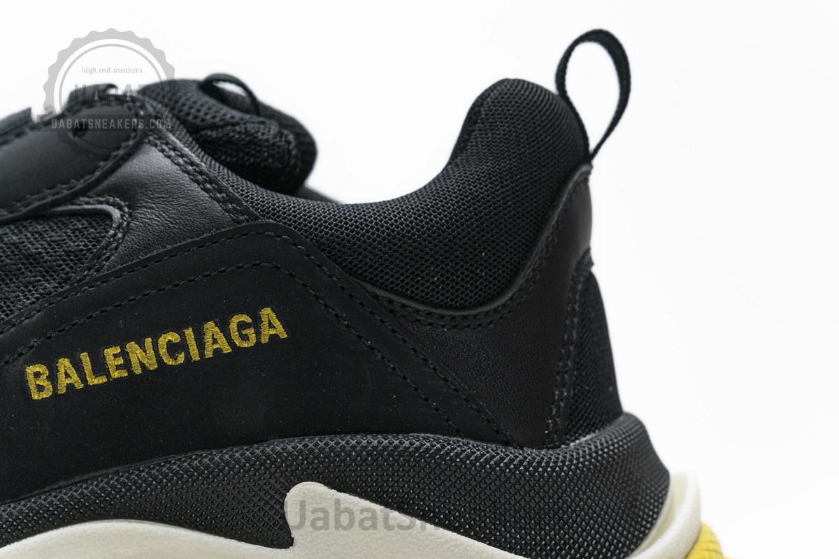 483513 W06E1 1078 Balenciaga Triple S Black Yellow - Image 10