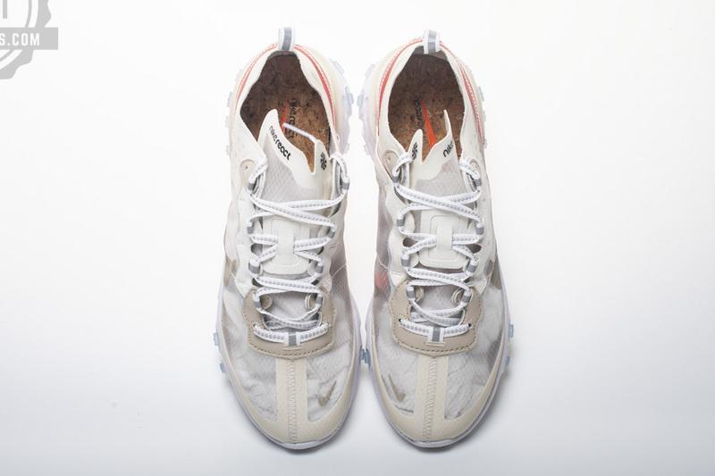 Nike React Element 87 “White Red” AQ1090-100 - Image 2