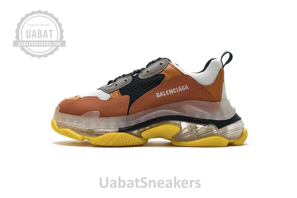 541624 W09E1 1766 Balenciaga Triple S Black Orange