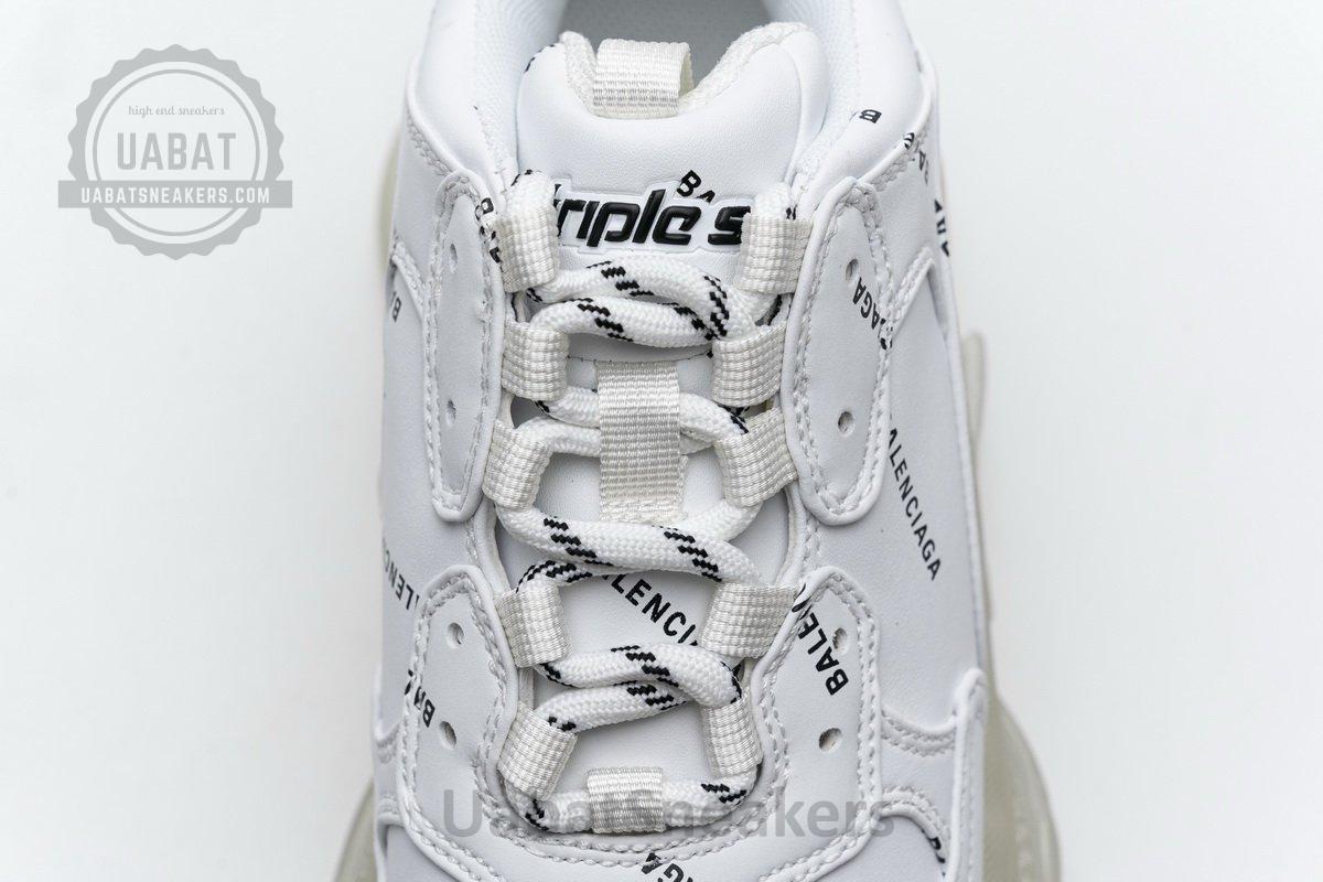 524039 W09E1 2021 Balenciaga Triple S Letter White - Image 2