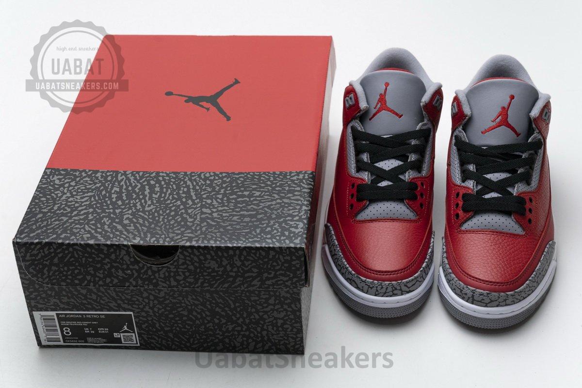 CK5692-600 Air Jordan 3 Retro SE Unite Fire Red - Image 3