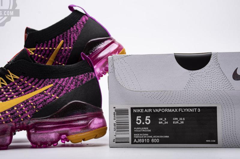 Nike Air VaporMax Flyknit 3.0 2019 Fuchsia Orange Black AJ6910-600 - Image 8