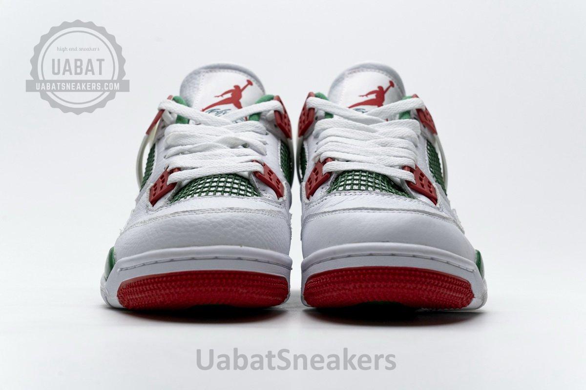 AQ3816-063 Air Jordan 4 Retro White Green Red - Image 5