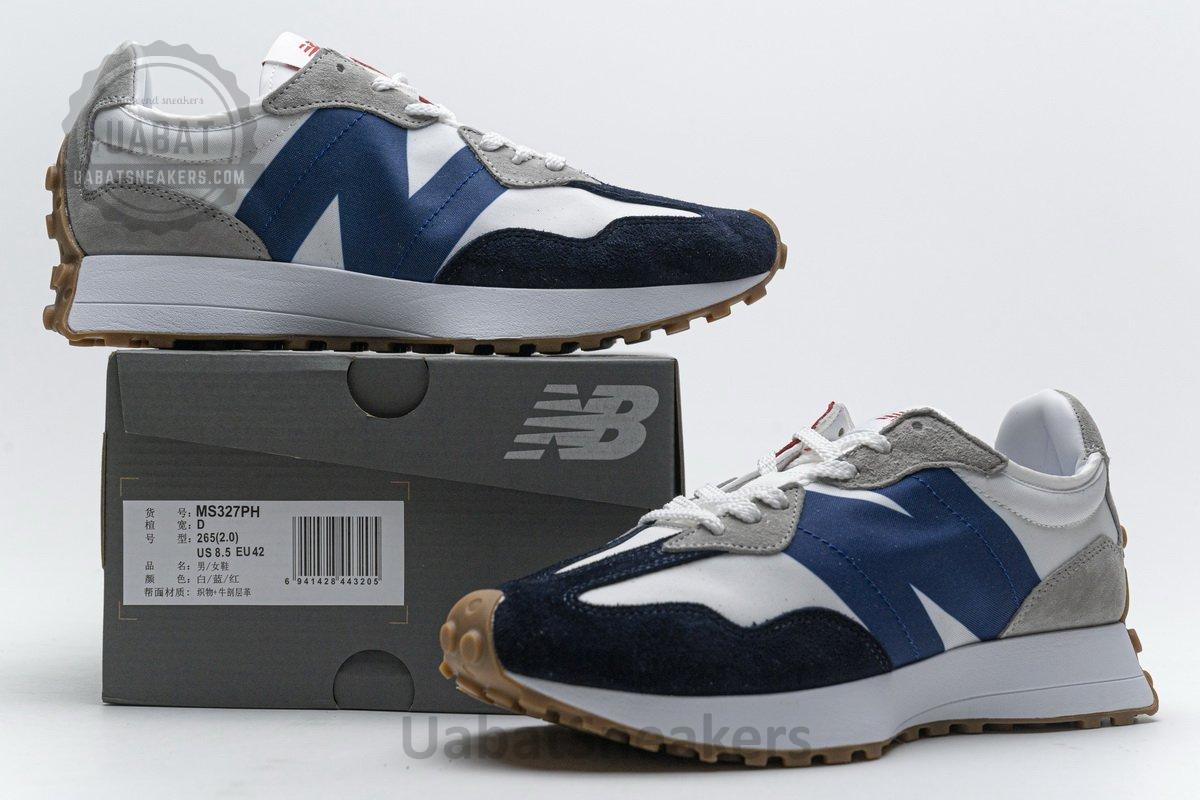 MS327PH New Balance White Blue Red - Image 2
