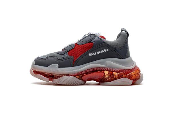 544351 W09O1 2262 Balenciaga Triple S Grey Red