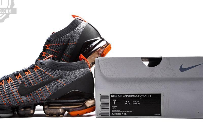 Nike Air VaporMax Flyknit 3.0 2019 “GreyOrange”AJ6910-105 - Image 2