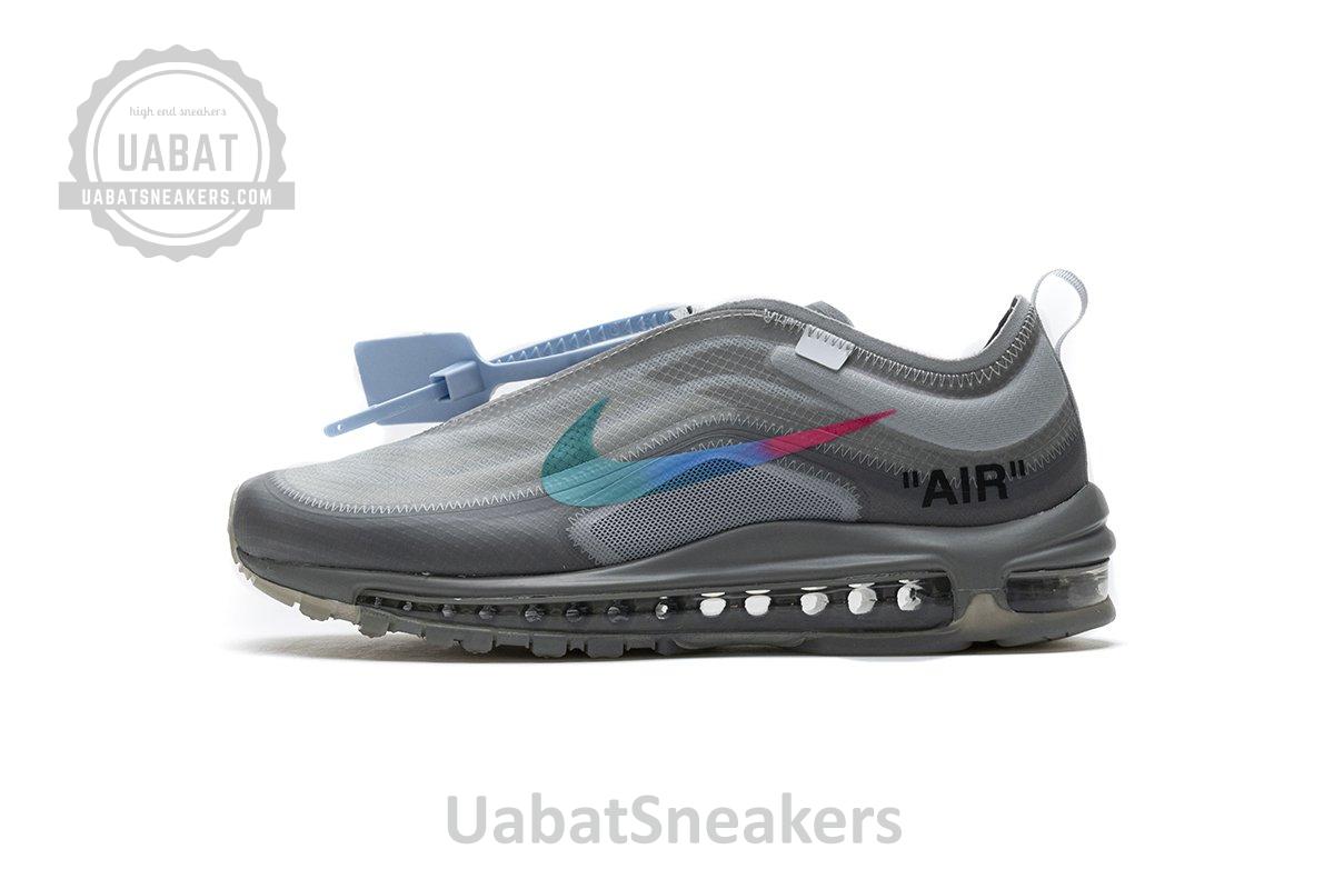 AJ4585-101 Off-White x Nike Air Max 97 Wlolf Grey Menta