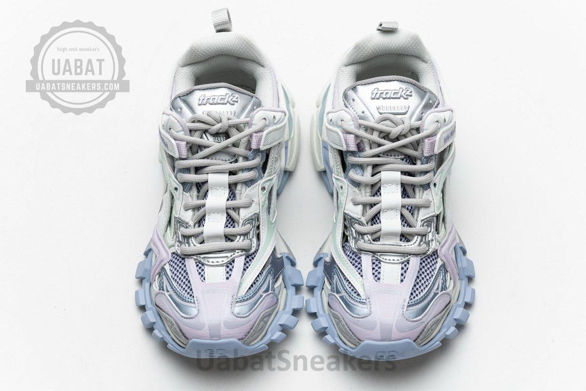 568615 W2GN3 9045 Blenciaga Track 2 Sneaker White Light Blue - Image 4