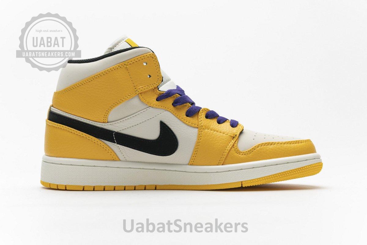 852542-700 Air Jordan 1 Mid Lakers - Image 9