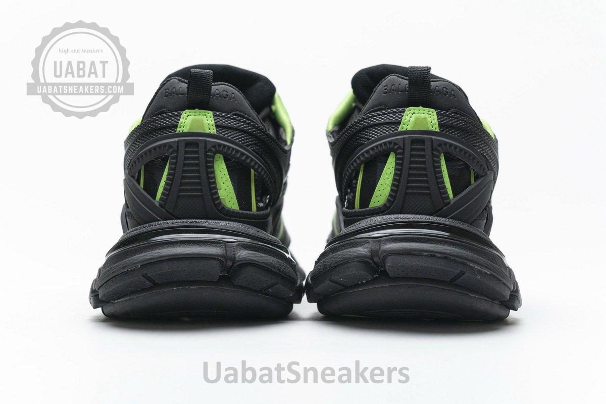 568615 W2GN1 1012 Blenciaga Track 2 Sneaker Black Green - Image 7